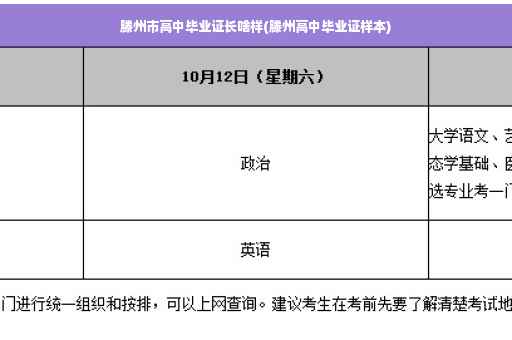 滕州市高中毕业证长啥样(滕州高中毕业证样本)