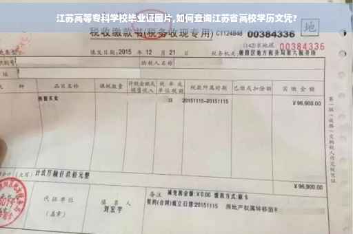 江苏高等专科学校毕业证图片,如何查询江苏省高校学历文凭?