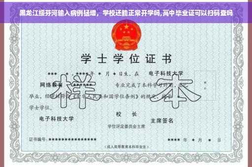 黑龙江绥芬河输入病例猛增，学校还能正常开学吗,高中毕业证可以扫码查吗