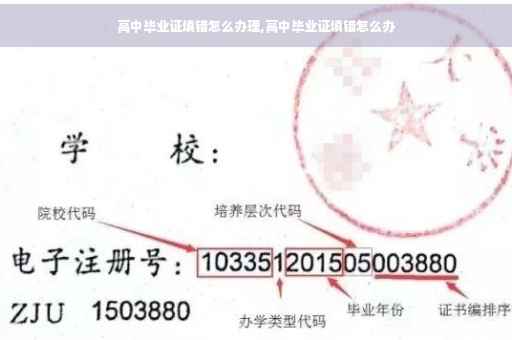 高中毕业证填错怎么办理,高中毕业证填错怎么办