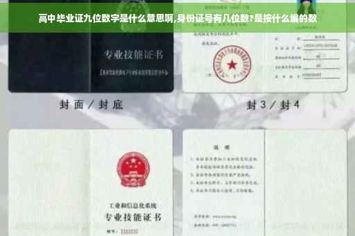 高中毕业证九位数字是什么意思啊,身份证号有几位数?是按什么编的数
