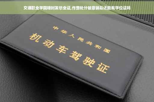 交通职业学院啥时发毕业证,作弊处分被撤销后还能有学位证吗