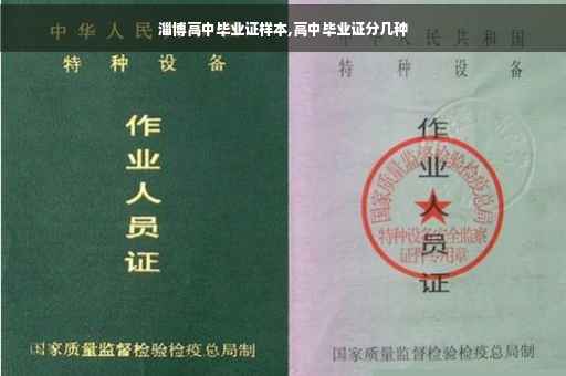 淄博高中毕业证样本,高中毕业证分几种