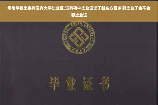 烘焙学校出来有没有大学毕业证,没有初中毕业证读了新东方西点 到毕业了会不会要毕业证