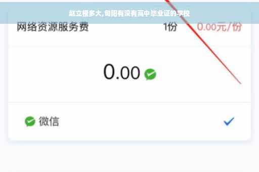 赵立根多大,旬阳有没有高中毕业证的学校