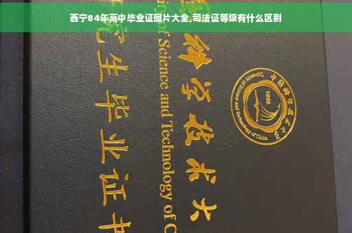 西宁84年高中毕业证图片大全,司法证等级有什么区别