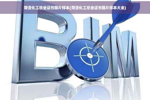 菏泽化工毕业证书图片样本(菏泽化工毕业证书图片样本大全)