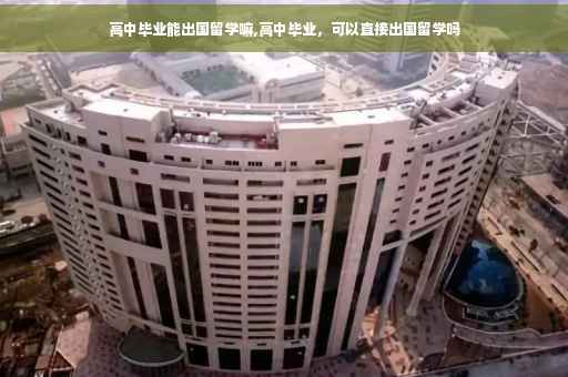 高中毕业能出国留学嘛,高中毕业，可以直接出国留学吗