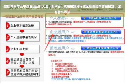 建德市育才高中毕业证图片大全,4月9日，杭州市部分行政区划调整内容获官宣，你有什么看法