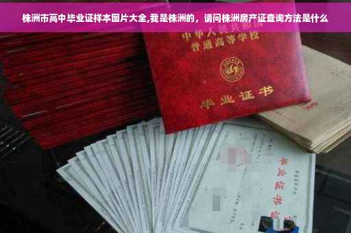 株洲市高中毕业证样本图片大全,我是株洲的，请问株洲房产证查询方法是什么