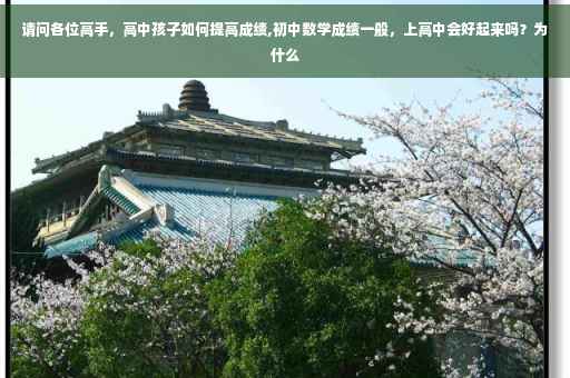请问各位高手，高中孩子如何提高成绩,初中数学成绩一般，上高中会好起来吗？为什么