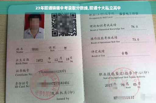 23年昭通镇雄中考录取分数线,昭通十大私立高中