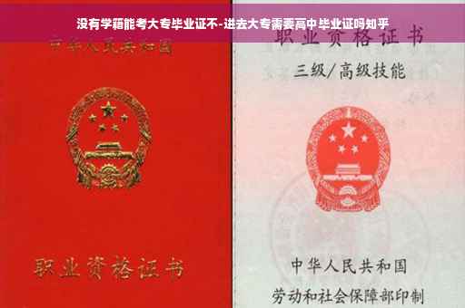没有学籍能考大专毕业证不-进去大专需要高中毕业证吗知乎