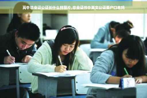 高中毕业证公证长什么样图片,毕业证书中英文公证要户口本吗