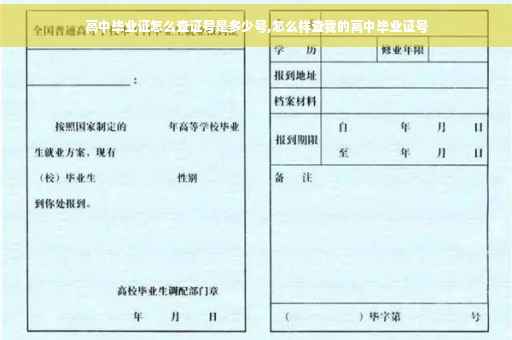 高中毕业证怎么查证号是多少号,怎么样查我的高中毕业证号