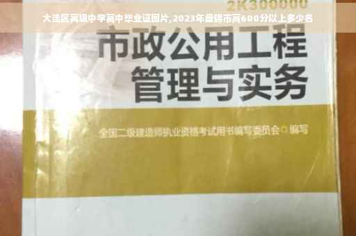 大洼区高级中学高中毕业证图片,2023年盘锦市高600分以上多少名