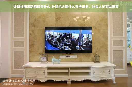 计算机初级职称都考什么,计算机方面什么资格证书，社会人员可以报考