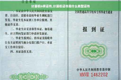 计算机b级证书,计算机证书是什么类型证书 计算机b级证书,计算机证书是什么类型证书