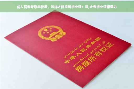 成人高考考取学校后,怎样才能拿到毕业证?是,大专毕业证哪里办 成人高考考取学校后,怎样才能拿到毕业证?是,大专毕业证哪里办