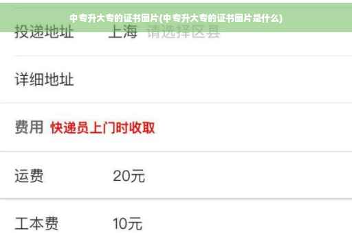 中专升大专的证书图片(中专升大专的证书图片是什么)