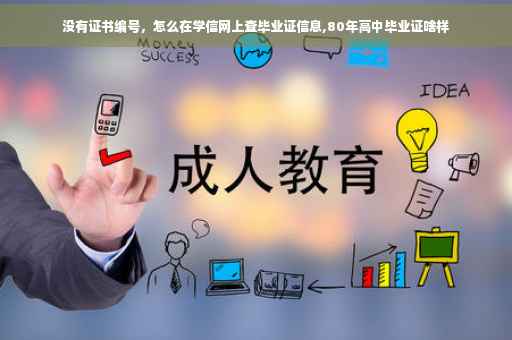 没有证书编号，怎么在学信网上查毕业证信息,80年高中毕业证啥样