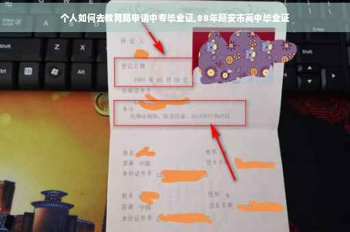 个人如何去教育局申请中专毕业证,88年延安市高中毕业证