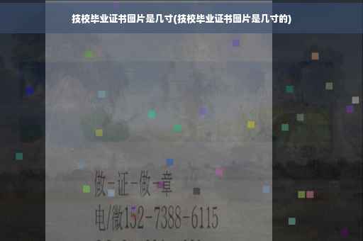 技校毕业证书图片是几寸(技校毕业证书图片是几寸的)