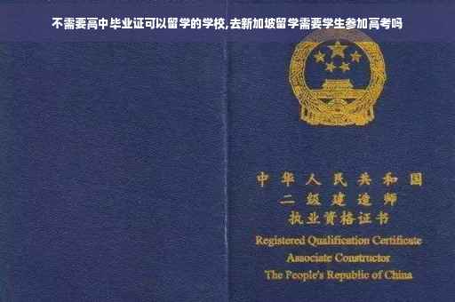 不需要高中毕业证可以留学的学校,去新加坡留学需要学生参加高考吗