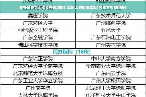 专升本考完要不要去报道的?,单招大专能接本吗?升本方式有哪些?