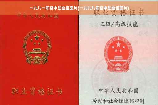 一九八一年高中毕业证图片(一九九八年高中毕业证图片)