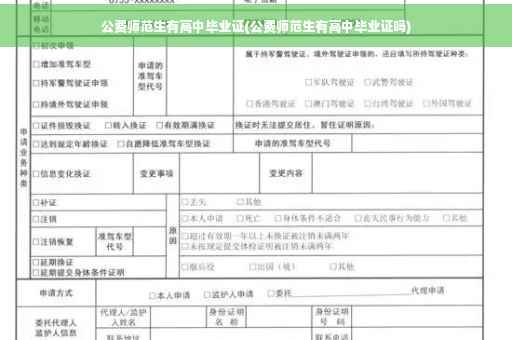 公费师范生有高中毕业证(公费师范生有高中毕业证吗)