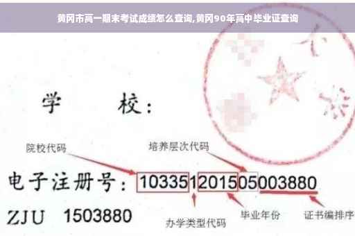 黄冈市高一期末考试成绩怎么查询,黄冈90年高中毕业证查询