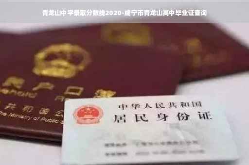 青龙山中学录取分数线2020-咸宁市青龙山高中毕业证查询