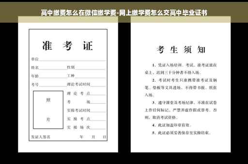 高中缴费怎么在微信缴学费-网上缴学费怎么交高中毕业证书