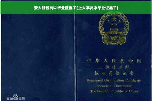 安大略省高中毕业证丢了(上大学高中毕业证丢了)