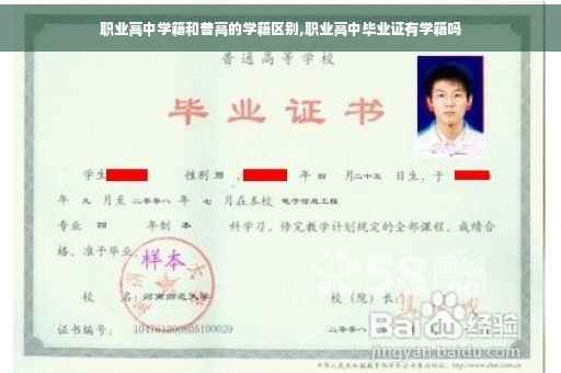职业高中学籍和普高的学籍区别,职业高中毕业证有学籍吗