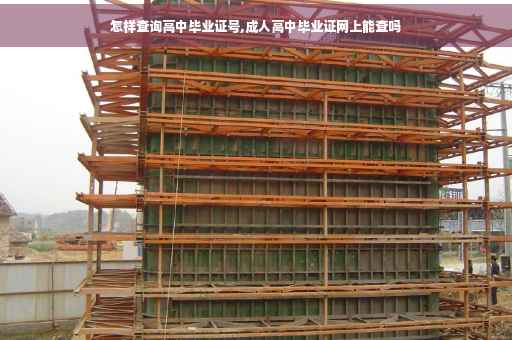 怎样查询高中毕业证号,成人高中毕业证网上能查吗