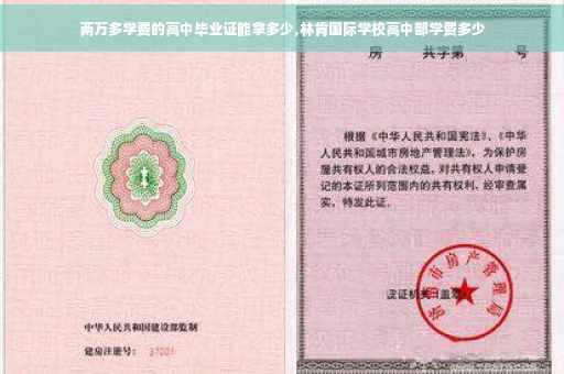 两万多学费的高中毕业证能拿多少,林肯国际学校高中部学费多少