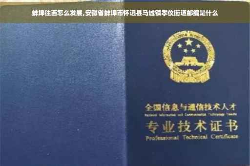 蚌埠往西怎么发展,安徽省蚌埠市怀远县马城镇孝仪街道邮编是什么