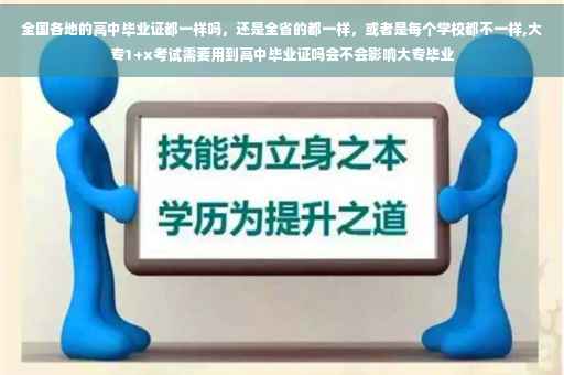 全国各地的高中毕业证都一样吗，还是全省的都一样，或者是每个学校都不一样,大专1+x考试需要用到高中毕业证吗会不会影响大专毕业