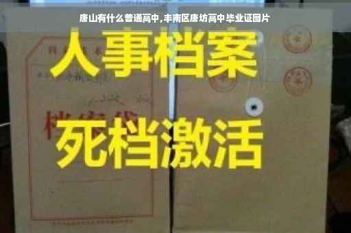 唐山有什么普通高中,丰南区唐坊高中毕业证图片