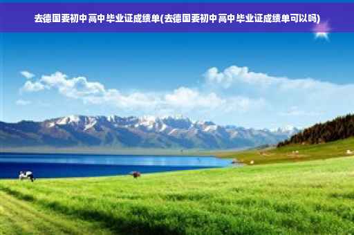去德国要初中高中毕业证成绩单(去德国要初中高中毕业证成绩单可以吗)