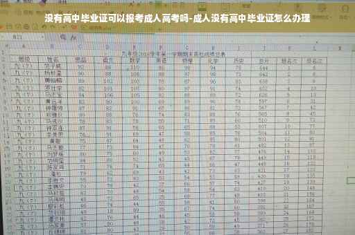 没有高中毕业证可以报考成人高考吗-成人没有高中毕业证怎么办理