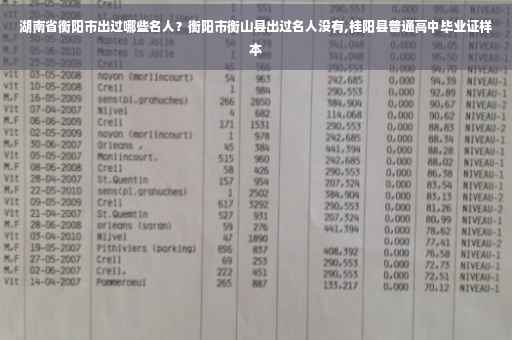 湖南省衡阳市出过哪些名人？衡阳市衡山县出过名人没有,桂阳县普通高中毕业证样本