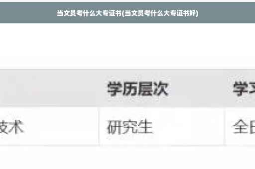 当文员考什么大专证书(当文员考什么大专证书好)
