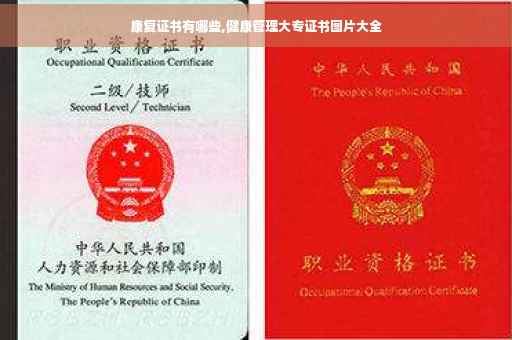 康复证书有哪些,健康管理大专证书图片大全 康复证书有哪些,健康管理大专证书图片大全