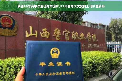 陕西99年高中毕业证样本图片,99年的电大文凭网上可以查到吗