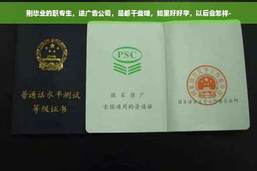 刚毕业的职专生，进广告公司，是都干些啥，如果好好学，以后会怎样-