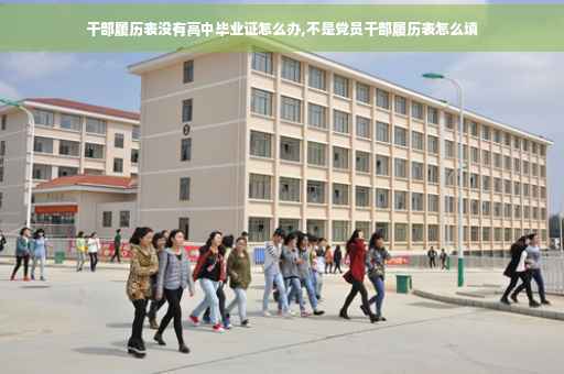 干部履历表没有高中毕业证怎么办,不是党员干部履历表怎么填