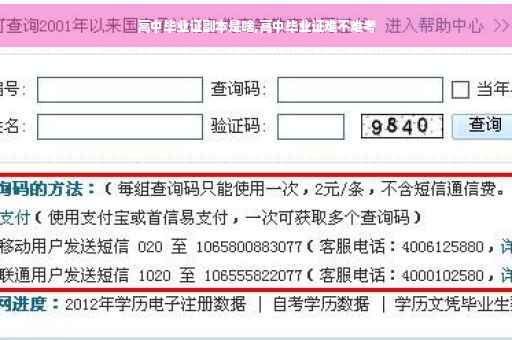高中毕业证副本是啥,高中毕业证难不难考